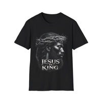 Load image into Gallery viewer, Jesus Is King crown of thorns T-Shirt | Christian Faith Scripture Tee