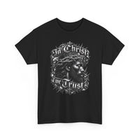 Load image into Gallery viewer, In Christ We Trust Jesus Portrait T-Shirt | Crown of Thorns Christian Tee