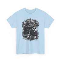 Load image into Gallery viewer, In Christ We Trust Jesus Portrait T-Shirt | Crown of Thorns Christian Tee