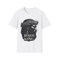 Load image into Gallery viewer, Jesus Is King crown of thorns T-Shirt | Christian Faith Scripture Tee