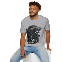 Load image into Gallery viewer, Jesus Is King crown of thorns T-Shirt | Christian Faith Scripture Tee