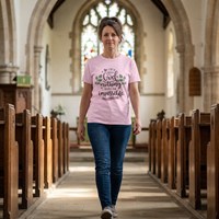Load image into Gallery viewer, With God Nothing Is Impossible T-Shirt | Luke 1:37 Christian Faith Tee