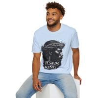 Load image into Gallery viewer, Jesus Is King crown of thorns T-Shirt | Christian Faith Scripture Tee
