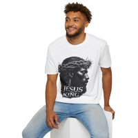 Load image into Gallery viewer, Jesus Is King crown of thorns T-Shirt | Christian Faith Scripture Tee