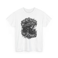 Load image into Gallery viewer, In Christ We Trust Jesus Portrait T-Shirt | Crown of Thorns Christian Tee